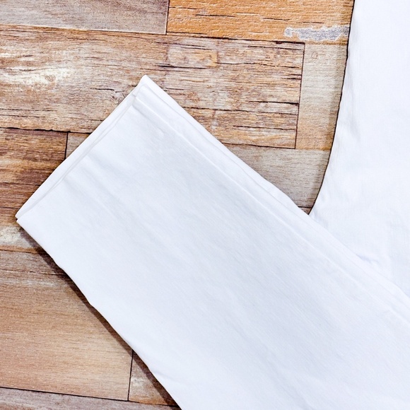 LAURA White stretch straight leg pants - Picture 8 of 8